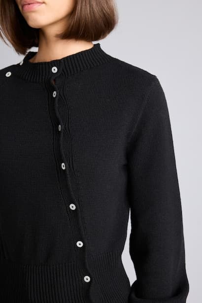 Regular Fit Crew Neck Cardigan (٤)