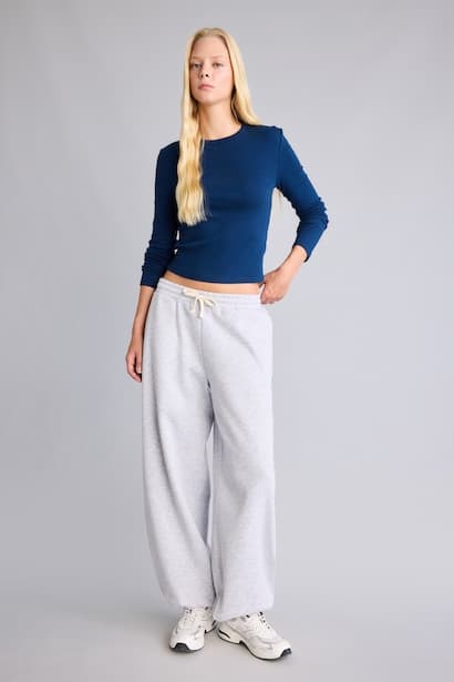 Loose Fit Thick Sweatpants Trousers