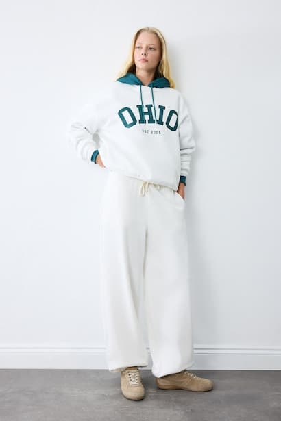Heavyweight Loose Fit Elastic Waist Sweatpants Trousers