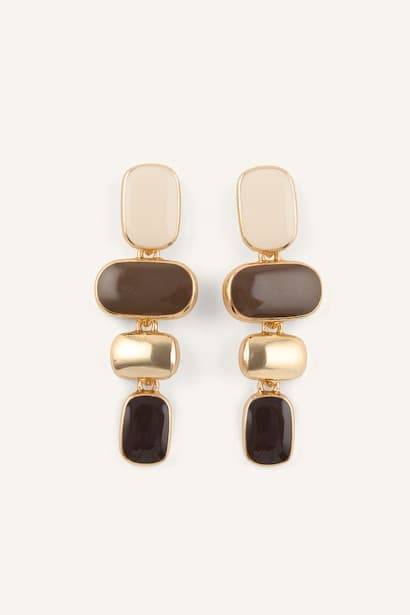 Woman Colored Stones Earrings Jewellery