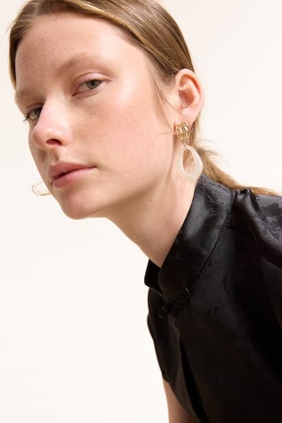 Woman Gold Tone Earrings Jewellery