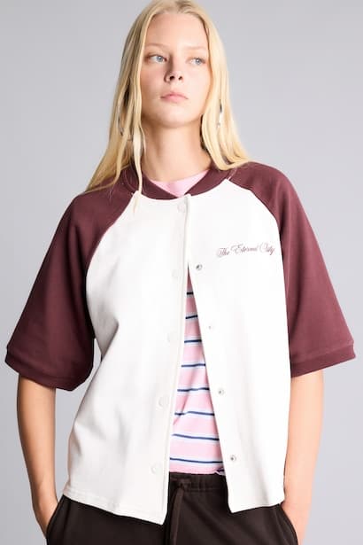 100% Cotton Oversize Button-Up Cardigan