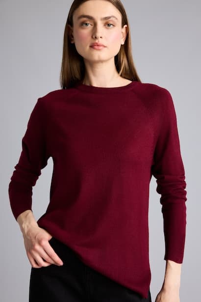 Relaxed Fit Ultra Soft Basic Crew Neck Sweater (3)