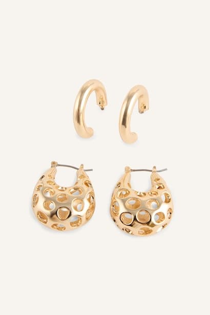 Woman Hoop 2 Piece Earring Jewellery