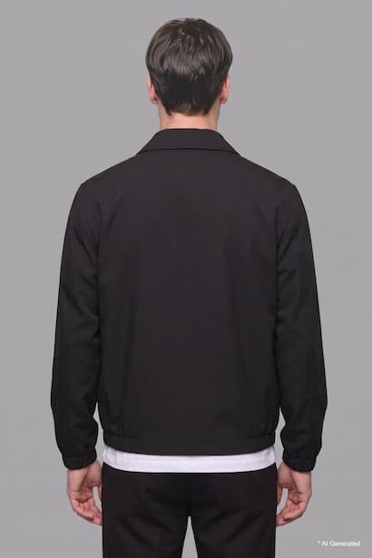 Regular Fit Polo Neck Lining Jacket (4)