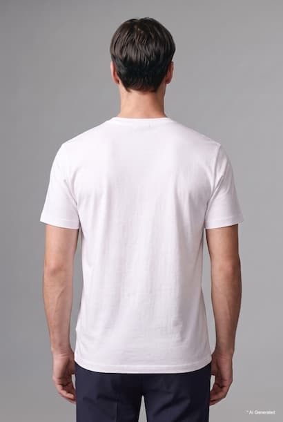 Regular Fit Basic Crew Neck T-Shirt (4)