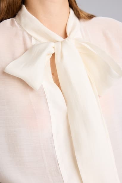 Regular Fit Basic Modal Long Sleeve Blouse (4)