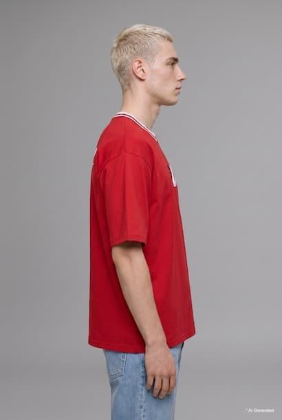 Initial D Boxy Fit Striped T-Shirt (4)