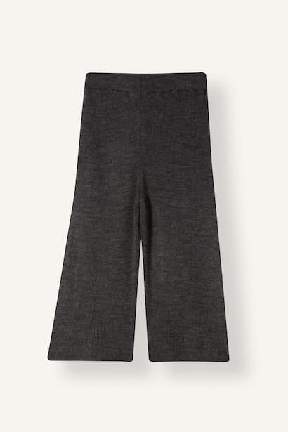Baby Girl Wide Leg Basic Knit Leggings