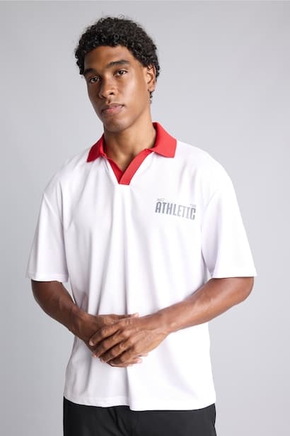 Quick Dry Boxy Fit Back Print Polo T-Shirt (3)