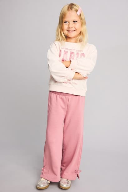Baby Girl Printed Sweatshirt and Sweatpants Set