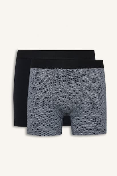 Regular Fit 2-Pack Ethnic Print Cotton Boxers