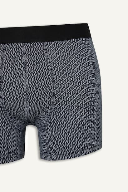 Regular Fit 2-Pack Ethnic Print Cotton Boxers (٤)