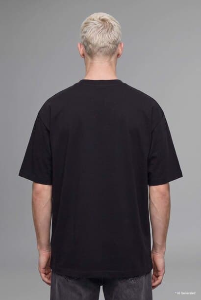 Loose Fit Short Sleeve T-Shirt (٤)