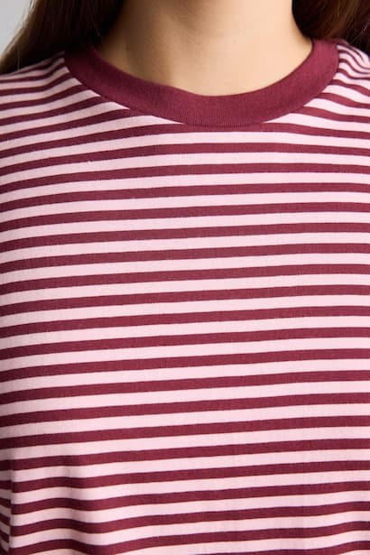 100% Cotton Oversize Striped T-Shirt (4)