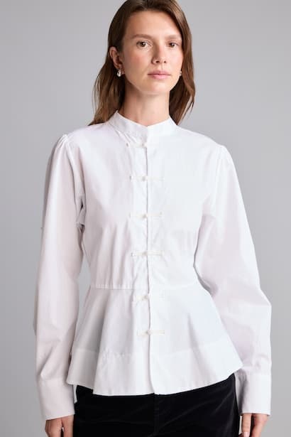 Slim Fit Poplin Long Sleeve Shirt