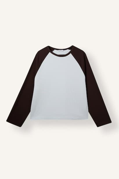 Loose Fit Long Sleeve T-Shirt (٤)