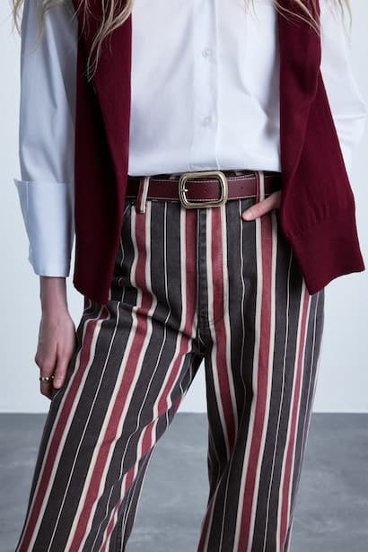 Straight Fit With Pockets Gabardine Trousers (4)