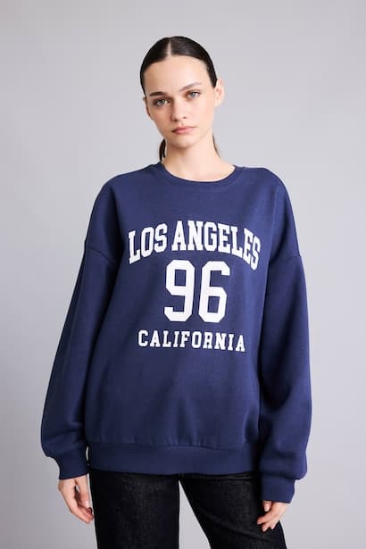 Regular Fit Long Sleeve Sweatshirt Knitwear (٣)