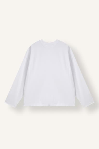 Oversize Fit Long Sleeve T-Shirt (٤)