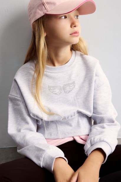 Girl Fitted Embellished Sweatshirt
