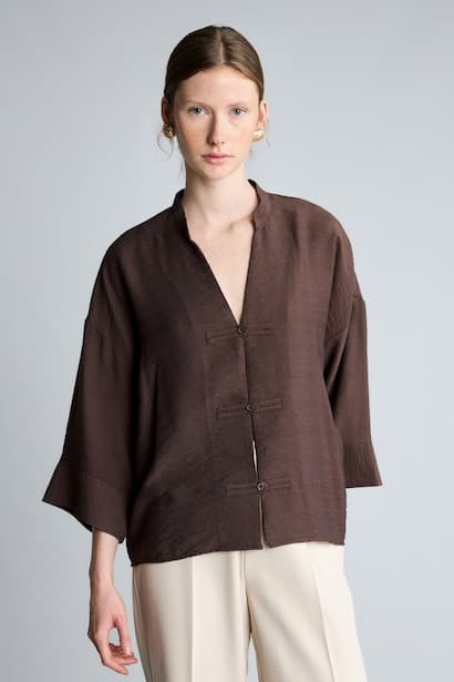 Oversize Basic Blouse (٣)