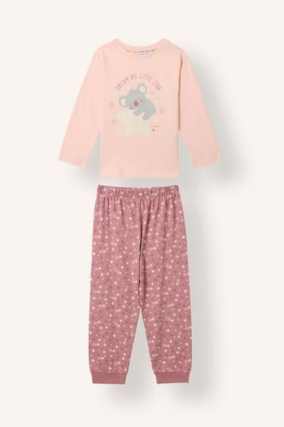 Baby Girl 100% Cotton 2 Piece Pyjama Set Homewear (٣)