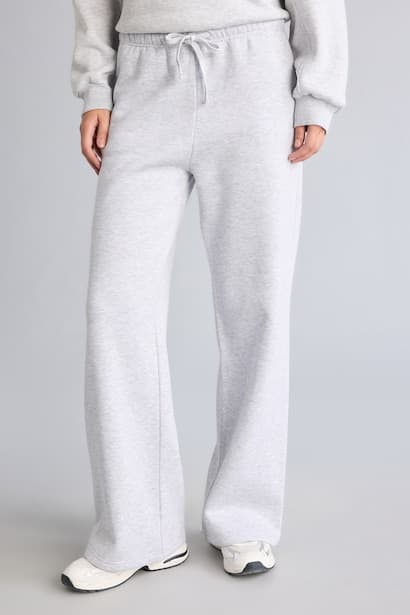 Straight Fit Mid Waist Straight Leg Sweatpants Trousers (٣)