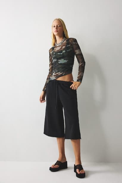 Loose Fit Bermuda Shorts