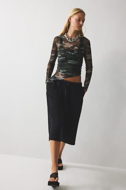 Loose Fit Bermuda Shorts (3)