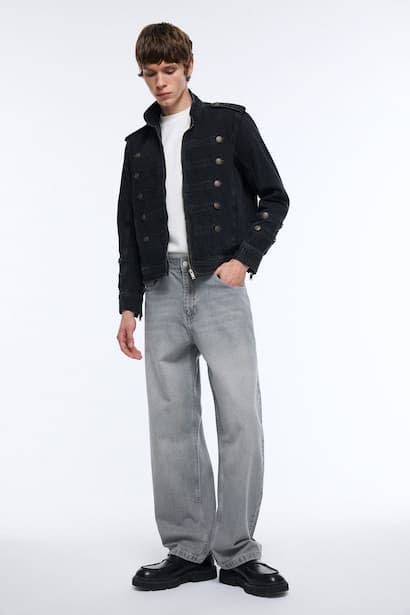 Relax Fit Mid Waist Straight Leg Jeans Denims