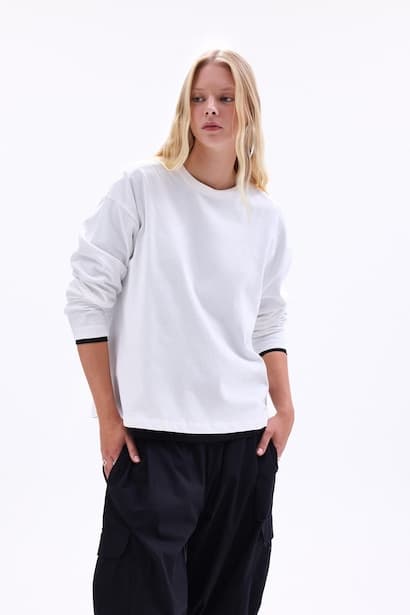 100% Cotton Loose Fit Crew Neck Basic T-Shirt