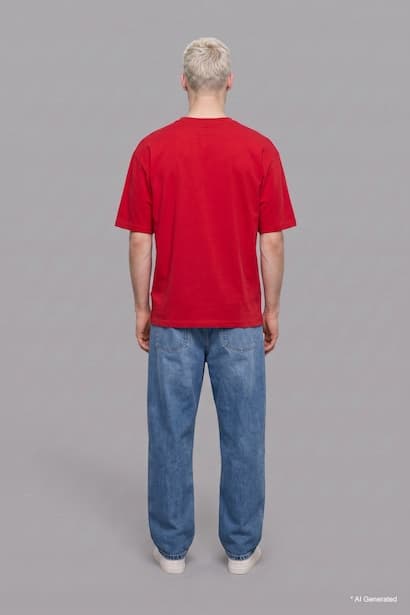 100% Cotton Boxy Fit Crew Neck Basic T-Shirt (4)