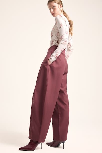 High Waist Balloon Fit Trousers (3)
