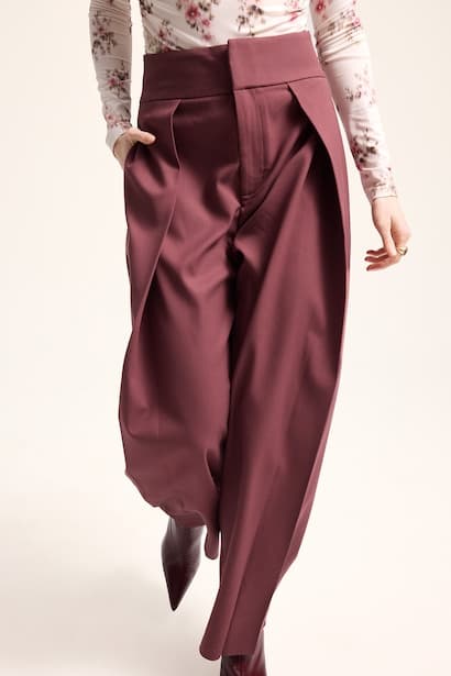 High Waist Balloon Fit Trousers (4)
