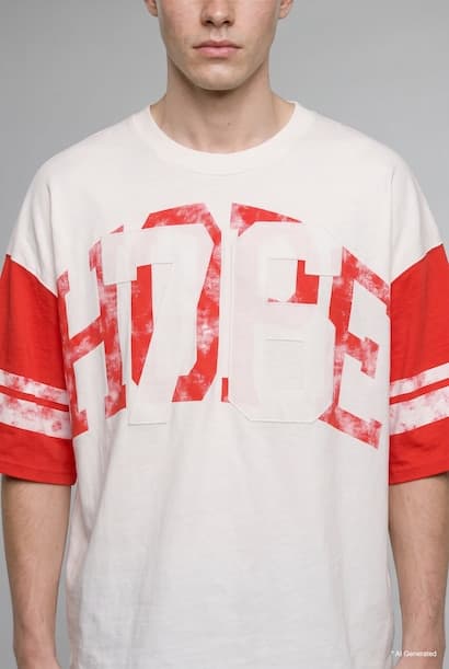 Boxy Fit Short Sleeve T-Shirt (٤)
