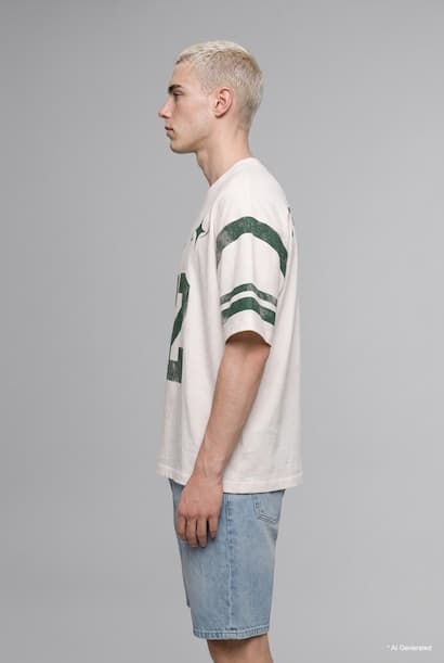 100% Cotton Boxy Fit Crew Neck Printed Short Sleeve T-Shirt (3)