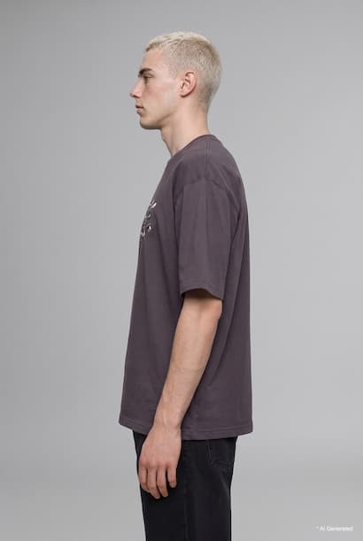100% Cotton Boxy Fit Crew Neck Printed Short Sleeve T-Shirt (3)