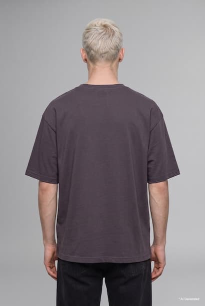 100% Cotton Boxy Fit Crew Neck Printed Short Sleeve T-Shirt (4)