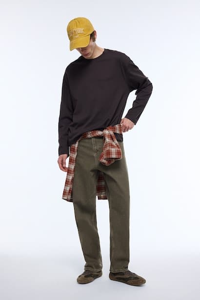 Baggy Fit Wide Leg Regular Waist Jeans
