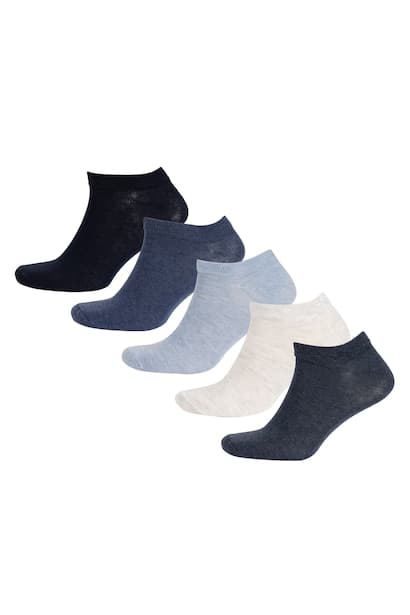 5 Piece Cotton Short Socks Bobby Socks