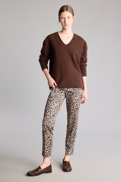 Normal Waist Cigarette Fit Trousers