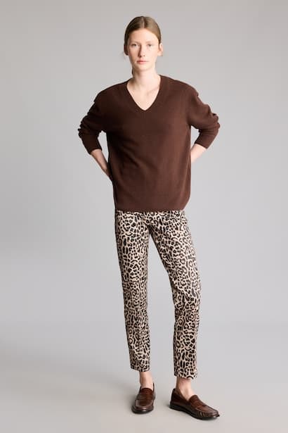 Normal Waist Cigarette Fit Trousers (3)