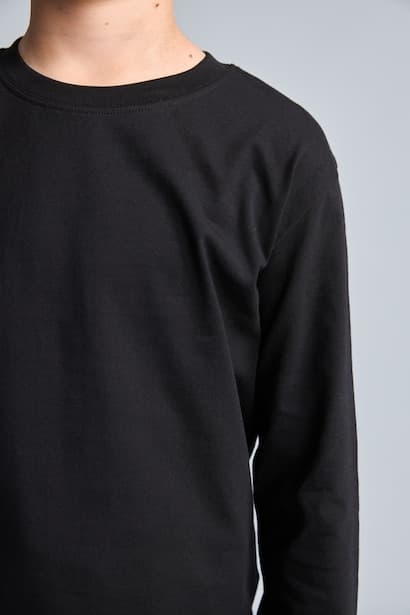 Boy 100% Cotton Regular Fit Black T-Shirt (4)