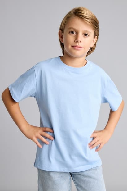 100% Cotton Regular Fit Crew Neck Basic T-Shirt (3)