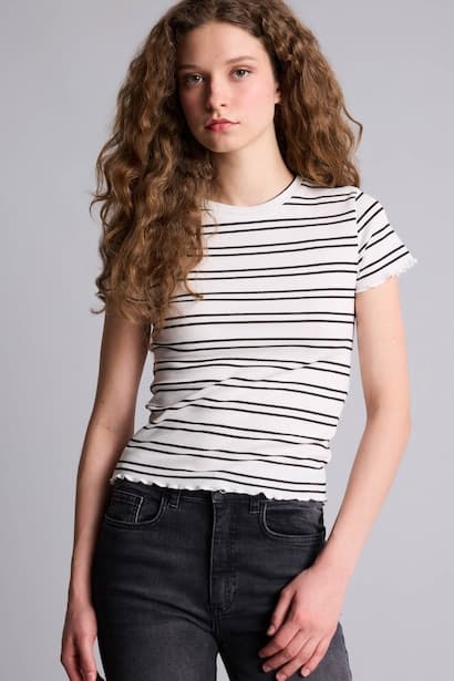 Slim Fit Camisole Short Sleeve T-Shirt