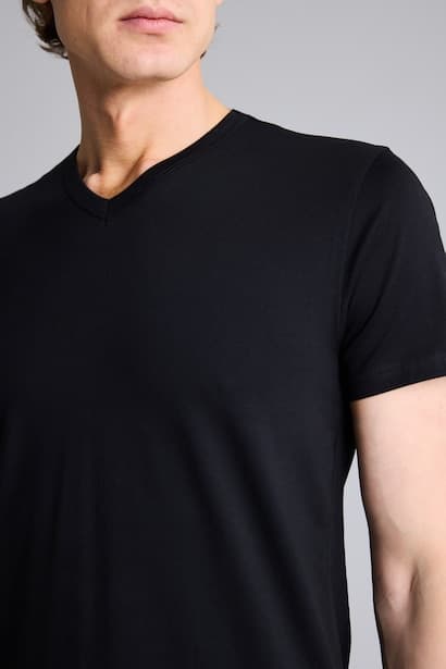 Slim Fit Short Sleeve Knitted Tops Underwear (٤)