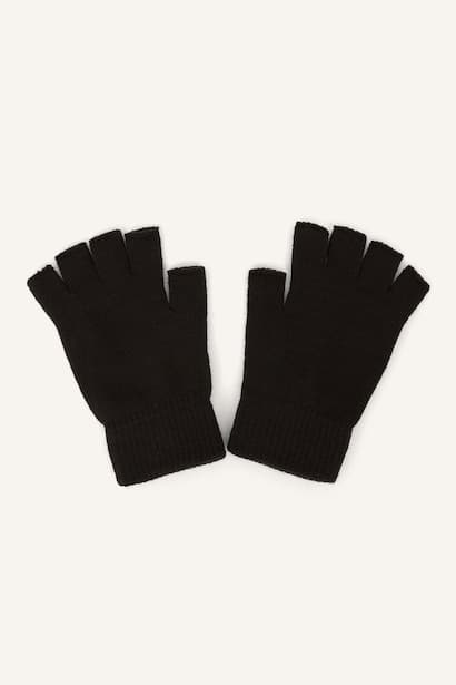 Man Fingerless Knit Gloves