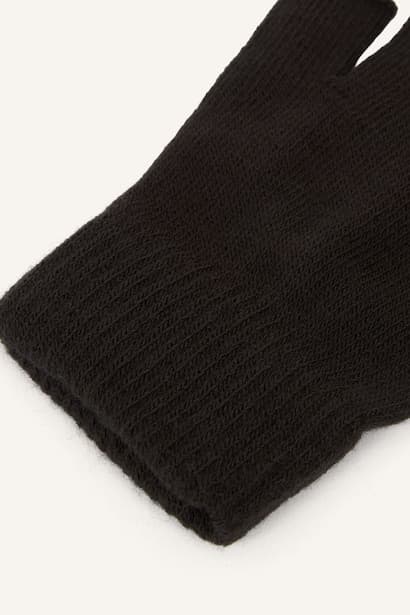Man Fingerless Knit Gloves (٣)