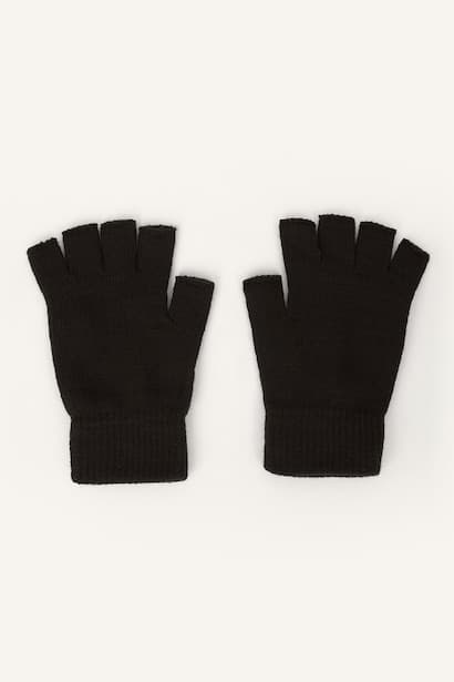 Man Fingerless Knit Gloves (٤)